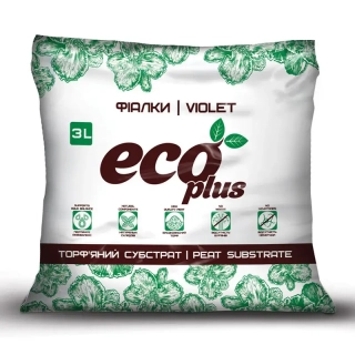 Торфяний субстрат "ФІалка"ECO PLUS (3л)